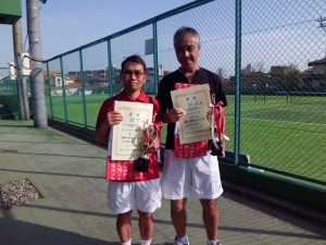第５４回オノヤ杯兼福島県春季ダブルステニス大会５５歳以上男子優勝