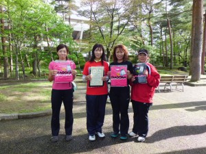 ２０１２第１回あづま総合運動公園チーム対抗テニス大会女子の部優勝チーム