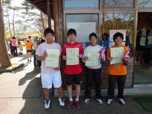第５４回オノヤ杯兼春季ジュニアダブルステニス選手権大会Ｕ１６、１位、２位
