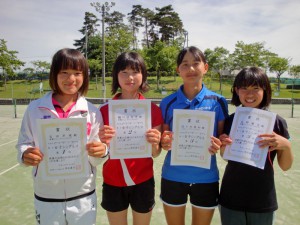 ２０１２日植杯女子シングルス入賞者