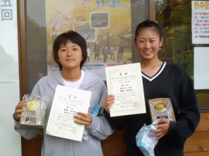 第３５回あづま総合運動公園庭球場オープン記念ダブルステニス大会ビギナー女子の部優勝