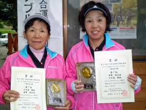 第３５回あづま総合運動公園庭球場オープン記念ダブルステニス大会一般女子の部優勝