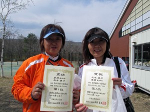 第４０回福島県テニス選手権大会女子ダブルス４５歳以上 優勝