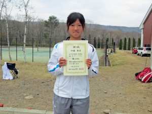 第４０回福島県テニス選手権大会女子シングルス３位