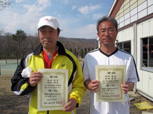 第４０回福島県テニス選手権大会男子ダブルス４５歳以上 優勝