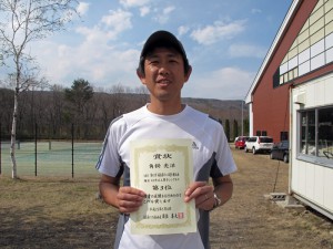 第４０回福島県テニス選手権大会男子シングルス ４５歳以上 ３位