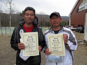 第４０回福島県テニス選手権大会男子ダブルス５０歳以上 優勝