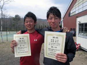 第４０回福島県テニス選手権大会男子ダブルス 優勝