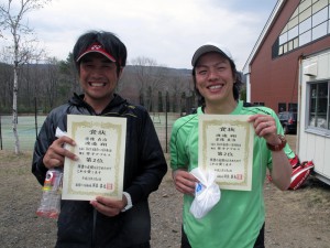 第４０回福島県テニス選手権大会男子ダブルス ２位