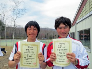 第４０回福島県テニス選手権大会男子ダブルス ３位