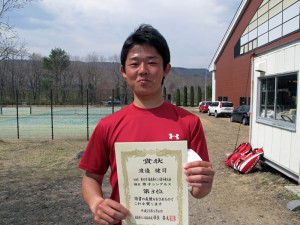 第４０回福島県テニス選手権大会男子シングルス３位