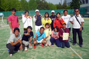 第３７回東北都市対抗テニス大会優勝いわき市