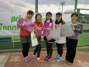 Ｐｒｉｎｃｅレディーステニストーナメント２０１３ Ｓｕｍｍｅｒ大会Ｂクラス入賞者