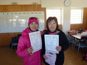 第４０回福島県ダブルステニス選手権大会５０歳以上女子の部入賞者