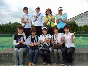 第３３回ＦＣＴ若松杯福島県女子テニス地区対抗戦３位