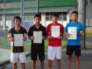 ２０１４中牟田杯全国選抜ジュニアテニス選手権福島県予選男子入賞者
