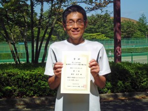 第３５回中尾杯福島県シングルステニス選手権大会５０歳以上男子優勝