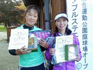 第３７回あづま総合運動公園庭球場オープン記念ダブルステニス大会一般女子の部優勝