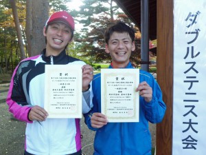 第３７回あづま総合運動公園庭球場オープン記念ダブルステニス大会一般男子の部優勝