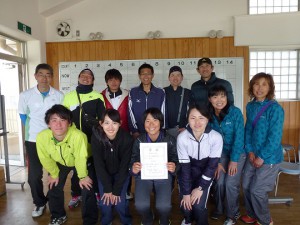 第３６回福島県都市対抗テニス大会優勝チーム福島市