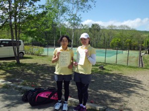 第４２回福島県テニス選手権大会４０歳女子ダブルス優勝