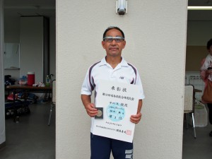 第６８回福島県総合体育大会テニス競技成年６５歳以上男子シングルス入賞者