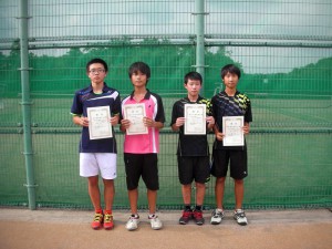 中牟田杯全国選抜ジュニアテニス選手権大会福島県予選男子ダブルス入賞者２