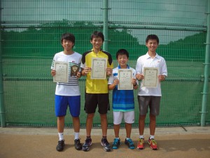 中牟田杯全国選抜ジュニアテニス選手権大会福島県予選男子シングルス入賞者