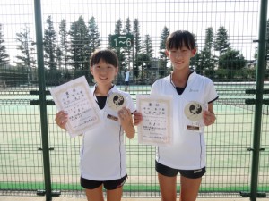 第２９回秋季中学生テニス選手権大会女子ダブルス優勝