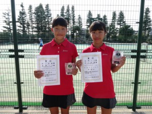 第２９回秋季中学生テニス選手権大会女子ダブルス４位