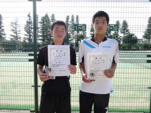 第２９回秋季中学生テニス選手権大会男子ダブルス３位