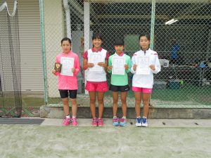 日植杯’16RSK全国選抜ジュニアテニス選手権福島県予選女子入賞者