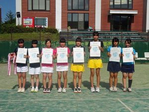 第６９回福島県総合体育大会テニス競技少年女子Ⅱ部ダブルス入賞者