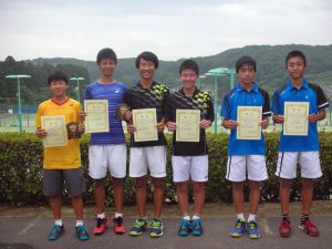 ２０１６中牟田杯全国選抜ジュニアテンス選手権大会福島県予選男子ダブルス入賞者