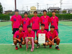 第５０回福島県高校新人テニス選手権大会男子団体優勝