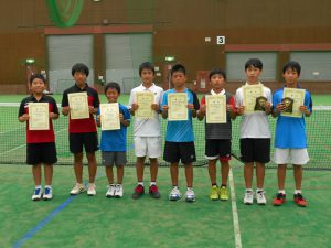 第３０回福島県秋季小学生テニス選手権大会男子ダブルス入賞者