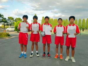 第３０回福島県秋季中学生テニス選手権大会団体戦男子優勝