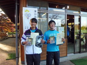 第５９回あづま総合運動公園庭球場オープン記念ダブルステニス大会一般男子の部優勝