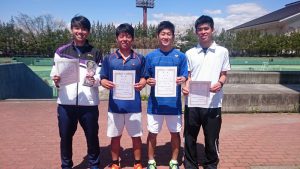 第３４回福島県春季ジュニアシングルステニス選手権大会Ｕ１８男子入賞者