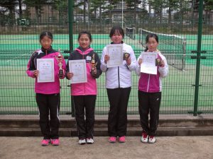 第３１回春季小学生テニス選手権大会女子入賞者