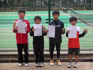 第３１回春季小学生テニス選手権大会男子入賞者