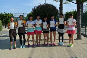 第３４回福島県春季ジュニアテニス選手権大会Ｕ１４ダブルス女子入賞者