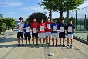 第３４回福島県春季ジュニアテニス選手権大会Ｕ１６ダブルス男子入賞者