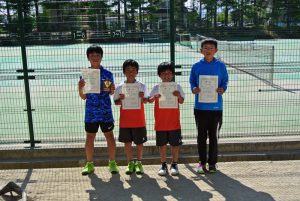 第３４回福島県春季ジュニアテニス選手権大会Ｕ１２シングルス男子入賞者
