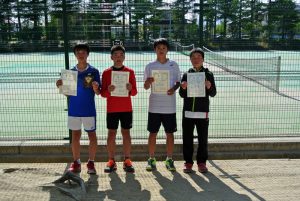 第３４回福島県春季ジュニアテニス選手権大会Ｕ１４シングルス男子入賞者