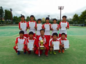 第３１回福島県春季中学生テニス選手権大会団体戦男子優勝校