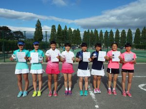 第３１回福島県春季中学生テニス選手権大会女子ダブルス入賞者