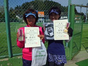 第５９回オノヤ杯福島県春季ダブルステニス選手権大会４０歳以上女子優勝者