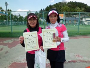 第５９回オノヤ杯福島県春季ダブルステニス選手権大会５５歳以上女子優勝者
