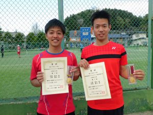 第５９回オノヤ杯福島県春季ダブルステニス選手権大会一般男子優勝者